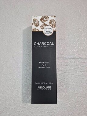 K-Beauty Charcoal Cleansing Oil 5.07 fl.oz. Deep Cleanse Purify Minimize Pores